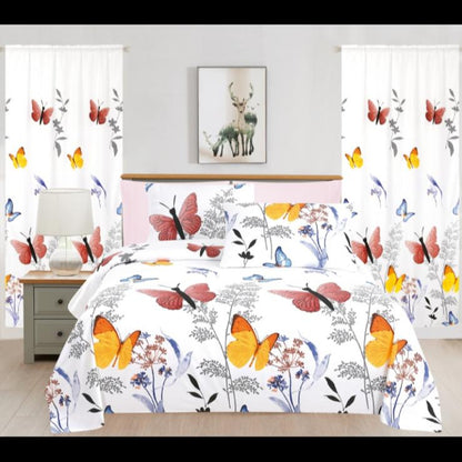 Sunflower Bedding Set, Yellow Sheet Single Double Queen, King Size, Elastic Duvet Cover, Pillowcase Country Style Bed Comforters