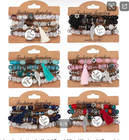 DIEZI Multicolor Bohemian Beaded Bracelet