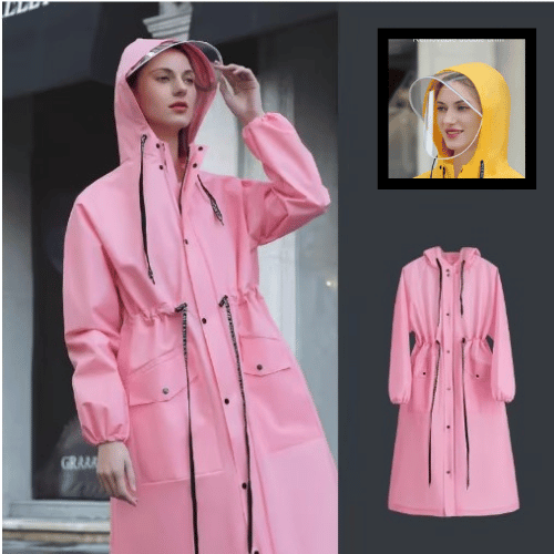 Long hooded raincoat raincoat fashion poncho